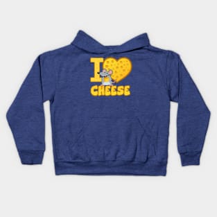 I love CHEESE Kids Hoodie